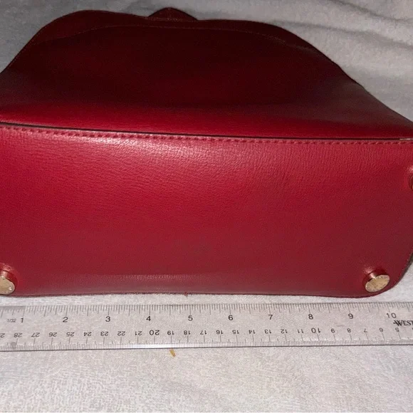 Michael Kors Red Leather Backpack with Dome Design - Picture 5 of 6